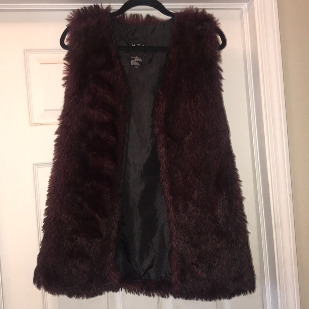 Faux fur (Red & Black)
